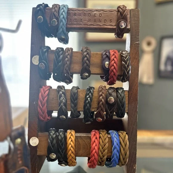 Handmade leather bracelets! 50% of proceeds go to Alabama Autism Awareness!! - Picture 1 of 4